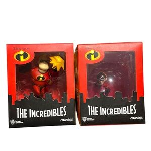 The Incredibles Beast Kingdom Elastigirl Mr. Incredible Mini Egg Attack Lot